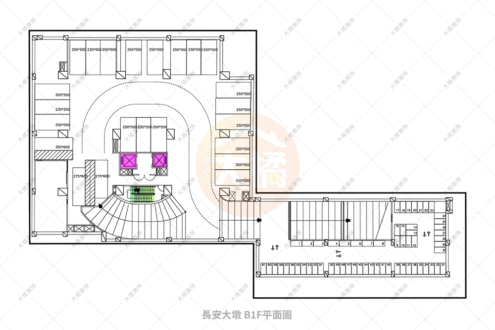 長安大墩-停車場配置B1F