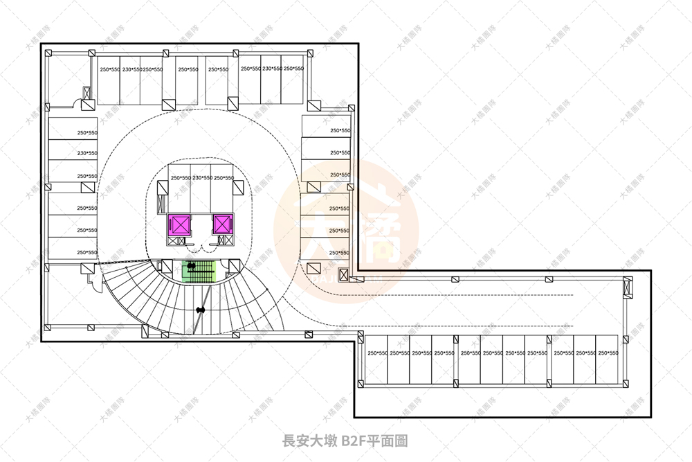 長安大墩-停車場配置B2F