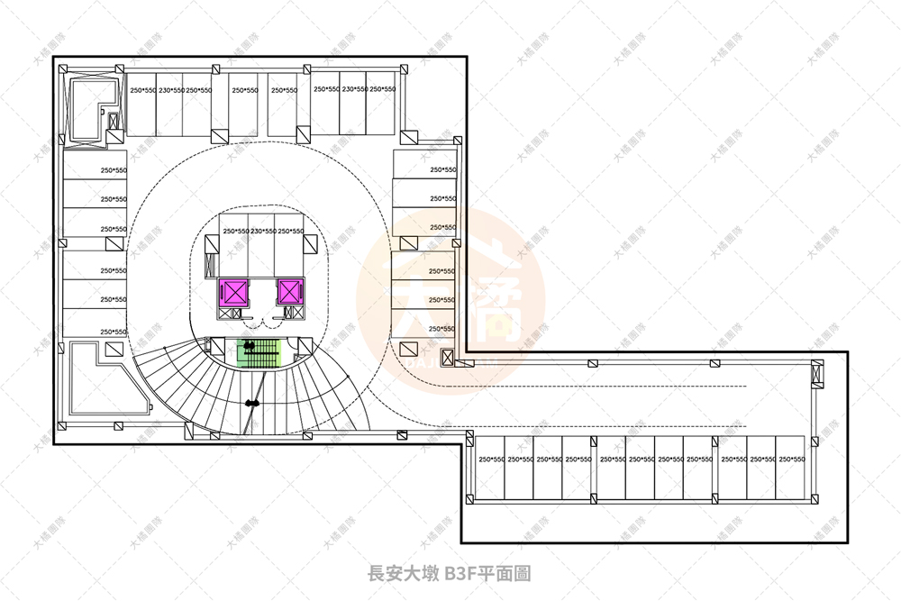 長安大墩-停車場配置B3F
