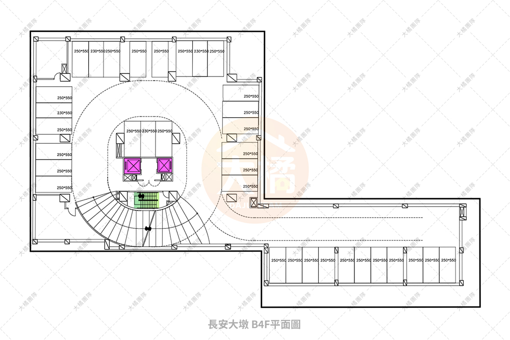 長安大墩-停車場配置B4F