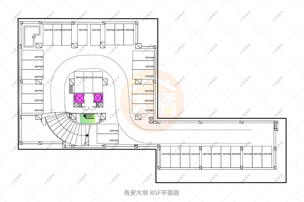 長安大墩-停車場配置B5F