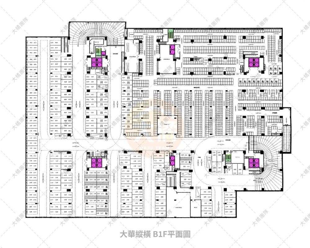 大華縱橫-停車場配置B1F