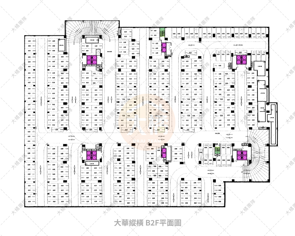 大華縱橫-停車場配置B2F