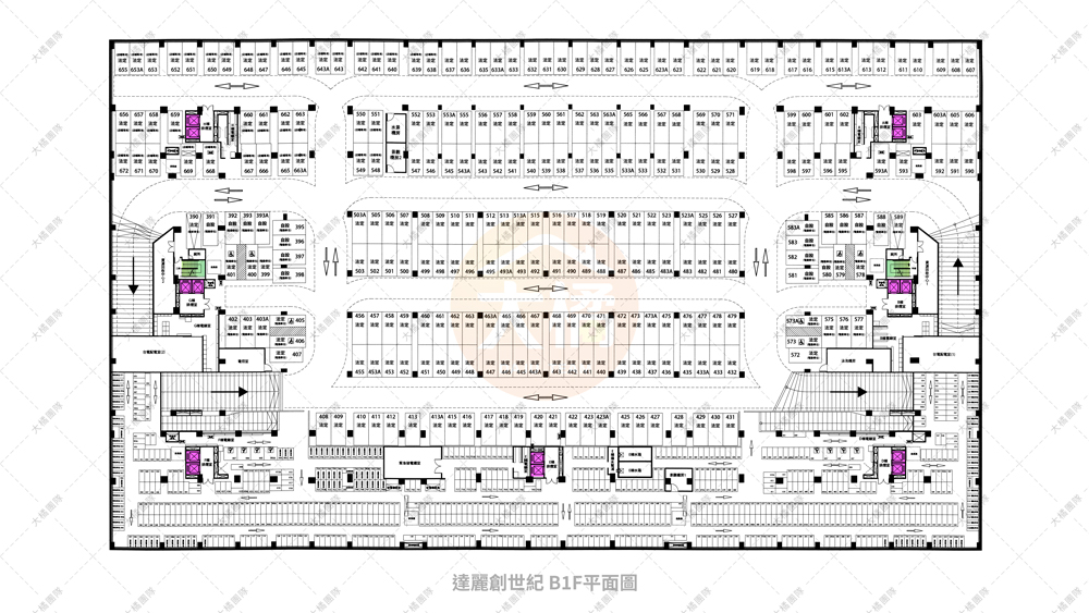 達麗創世紀-停車場配置B1F