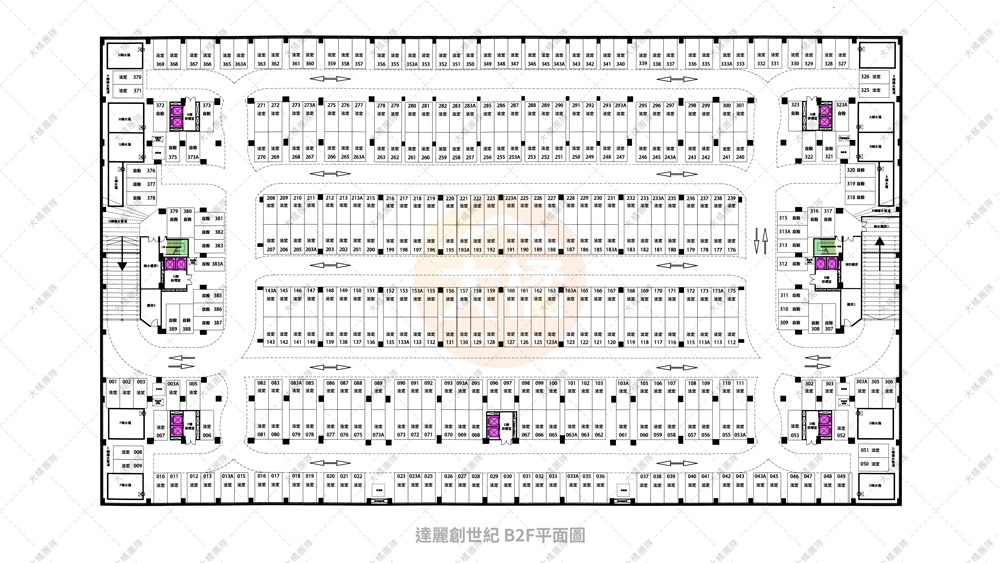 達麗創世紀-停車場配置B2F
