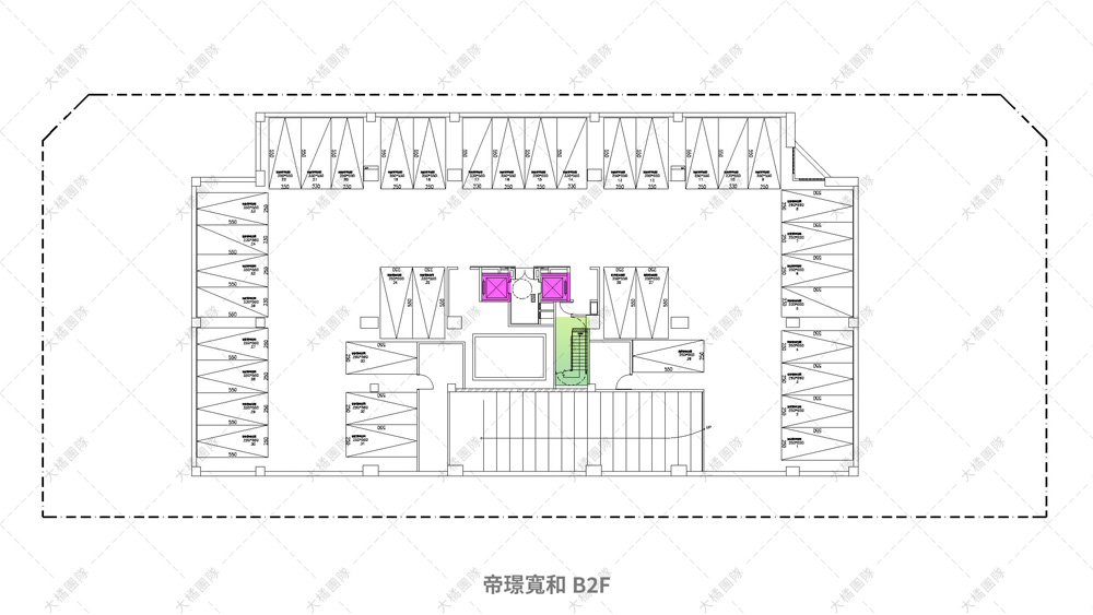 帝璟寬和停車場配置圖B2F