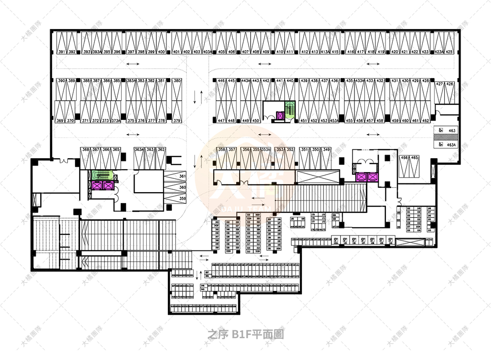 富華創新之序-停車場配置B1F