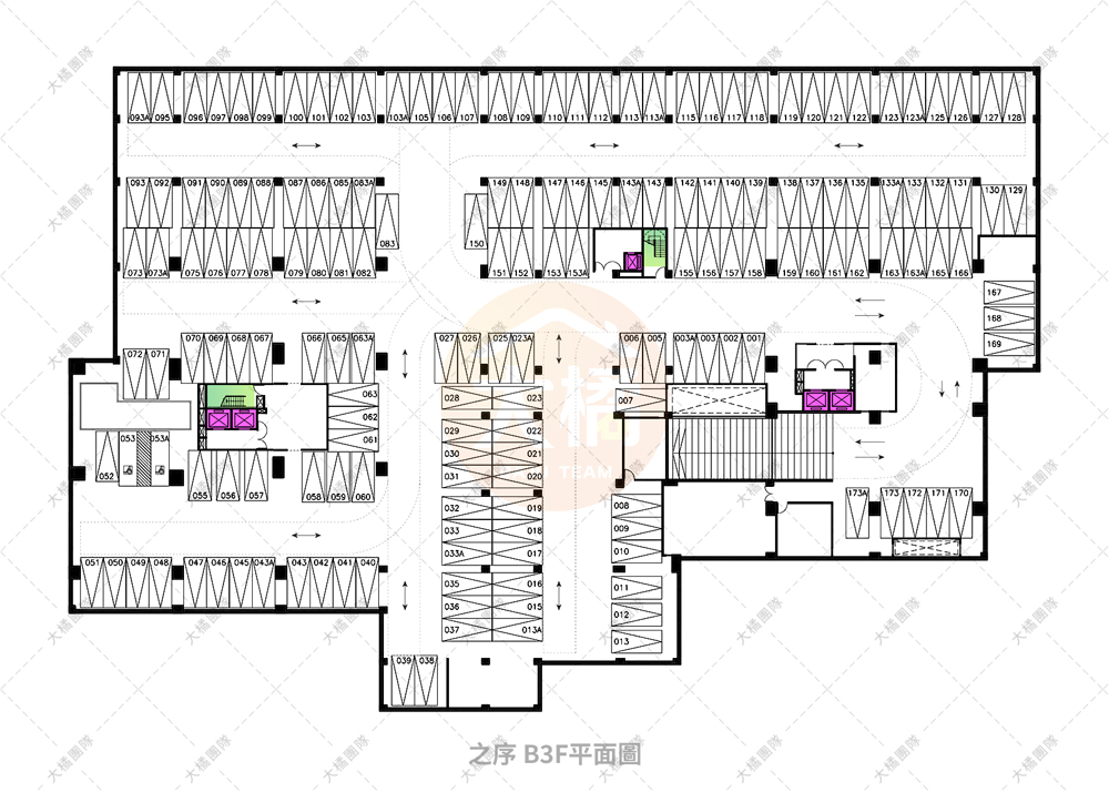 富華創新之序-停車場配置B3F