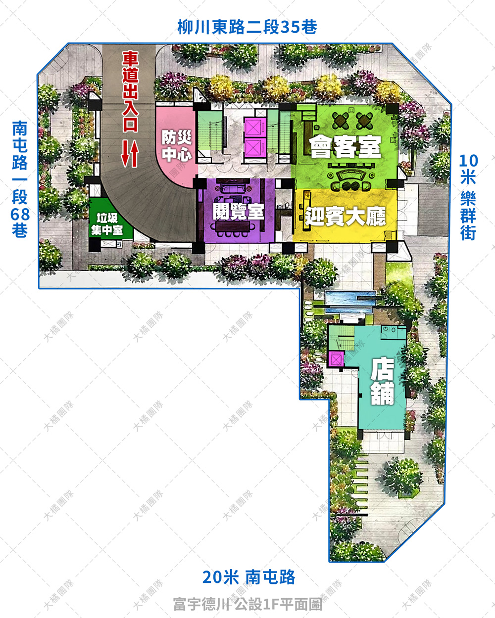 富宇德川-公設平面圖1F