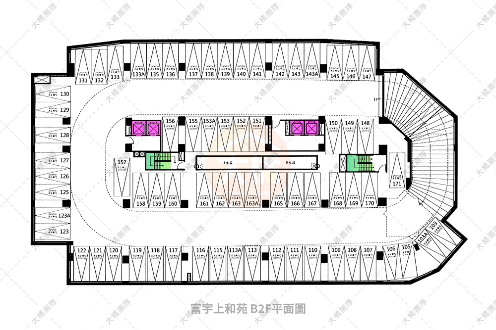 富宇上和苑-停車場配置B2F