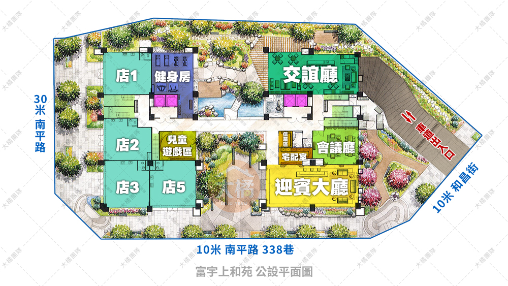 富宇上和苑-公設平面圖