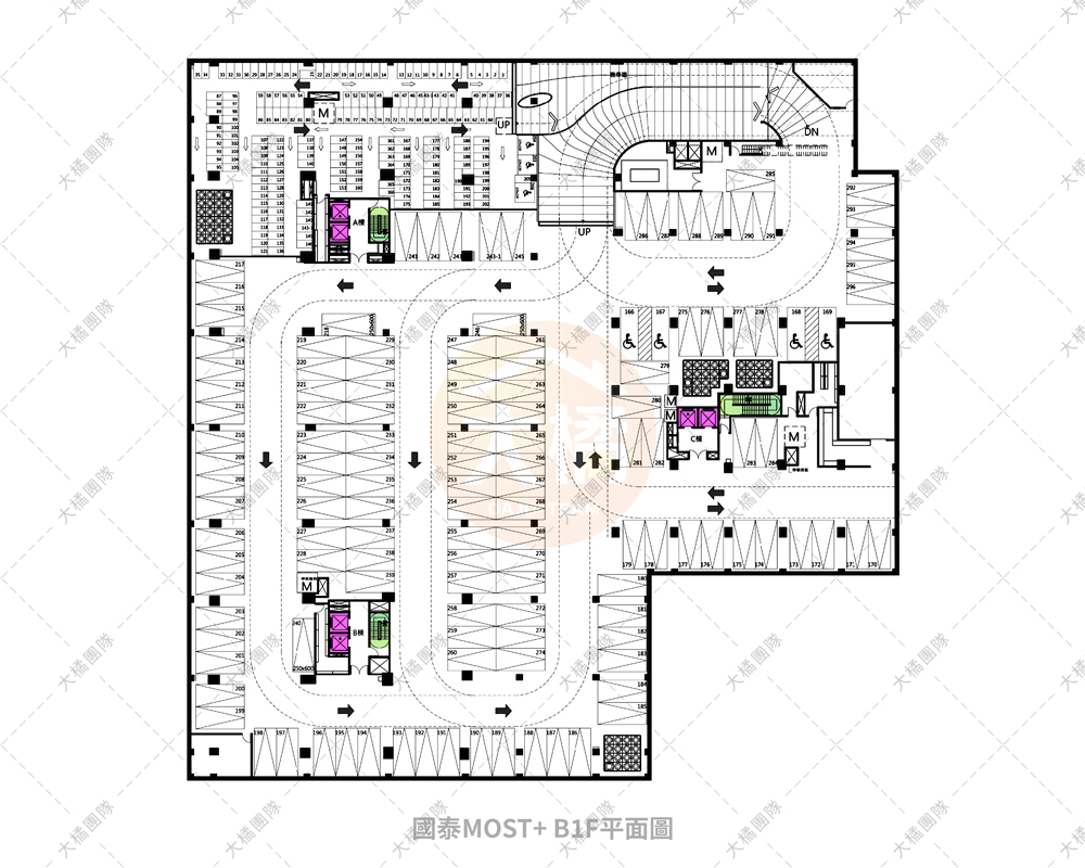 國泰MOST+-停車場配置B1F