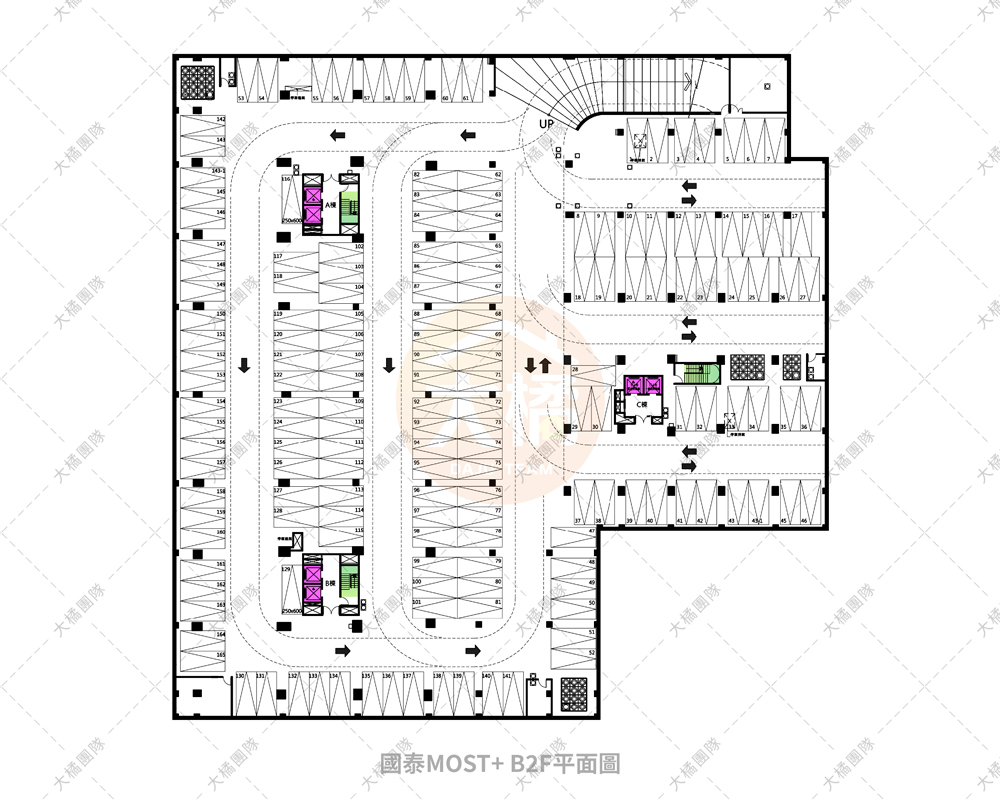 國泰MOST+-停車場配置B2F