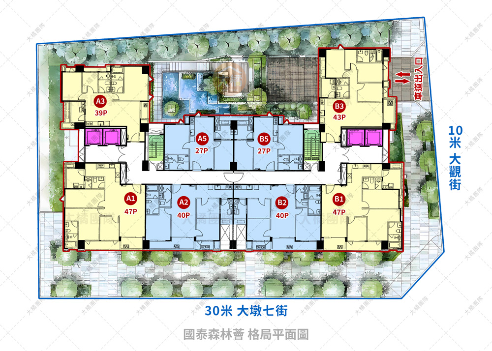 國泰森林薈-基地格局平面圖