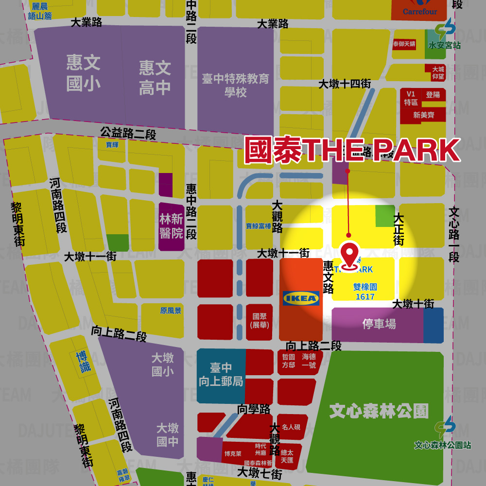 國泰THE PARK-位置圖