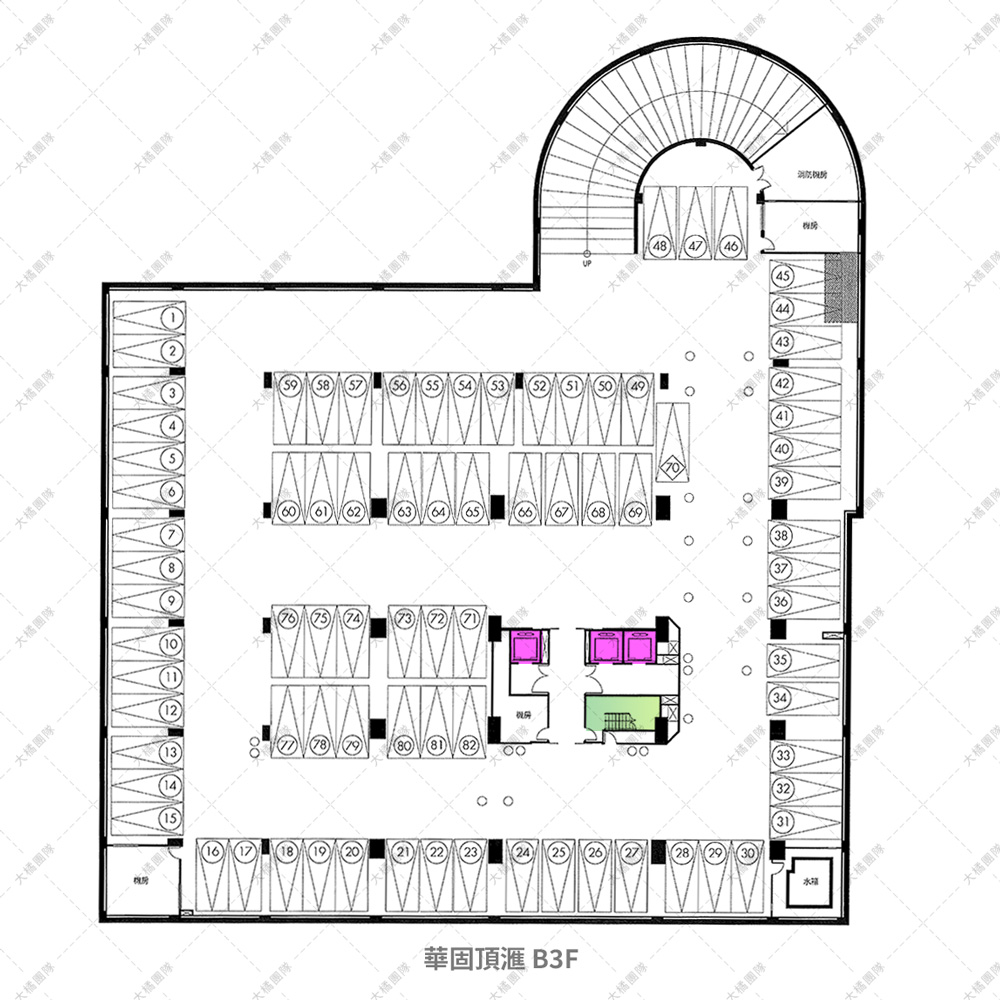 華固豐滙-地下停車3f配置圖