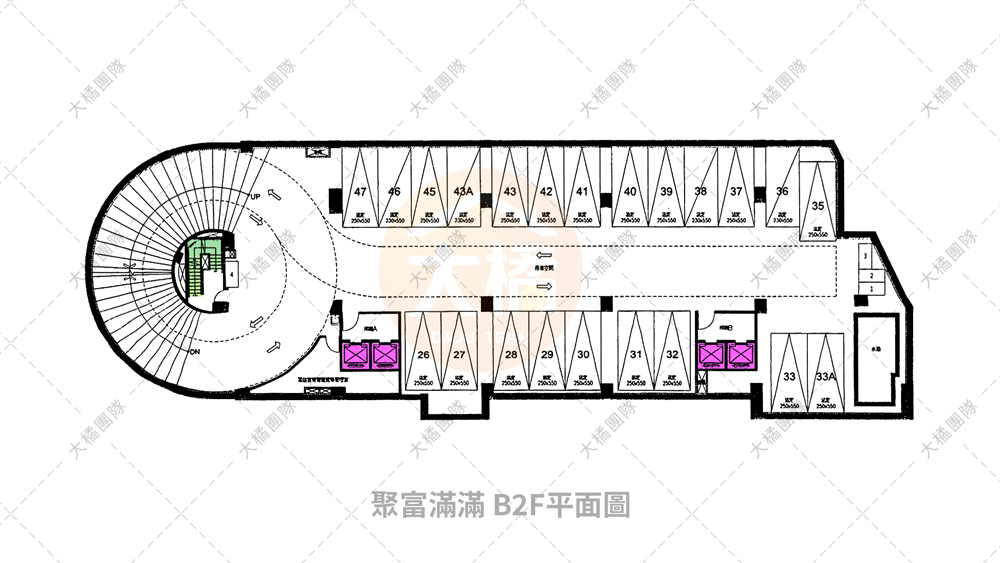 聚富滿滿-停車場配置B2F