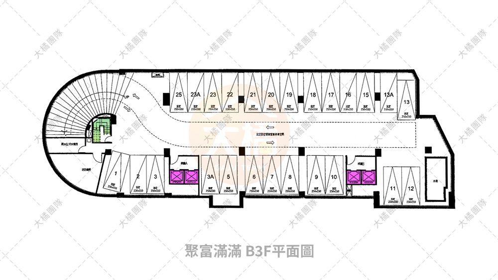 聚富滿滿-停車場配置B3F