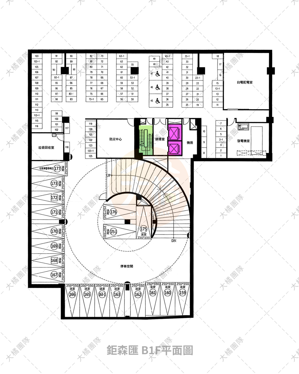 鉅森匯-停車場配置B1F
