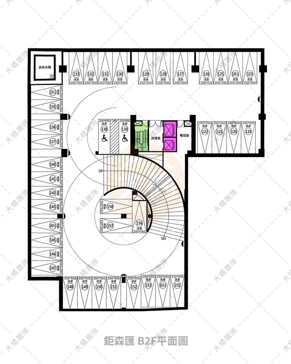 鉅森匯-停車場配置B2F