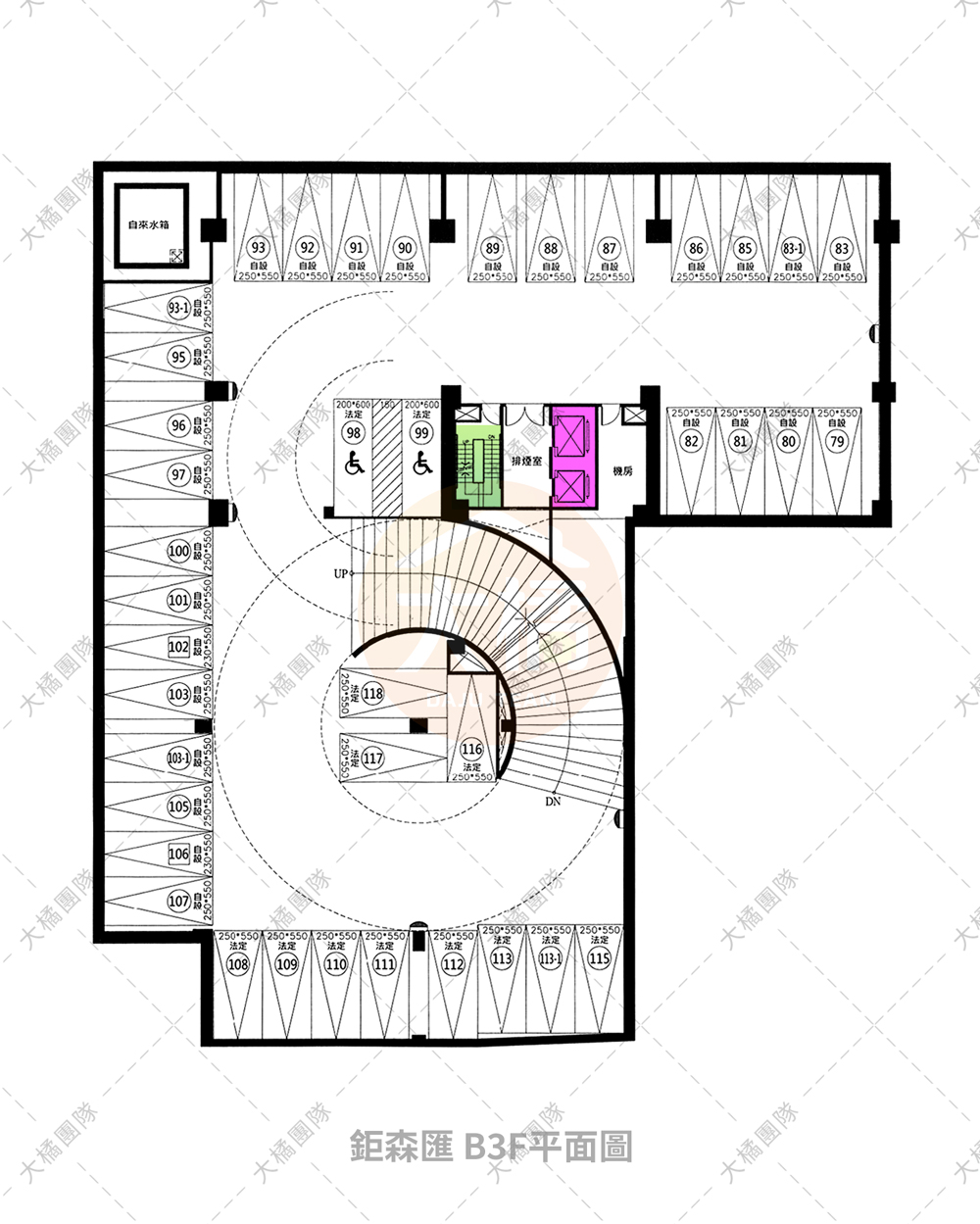 鉅森匯-停車場配置B3F