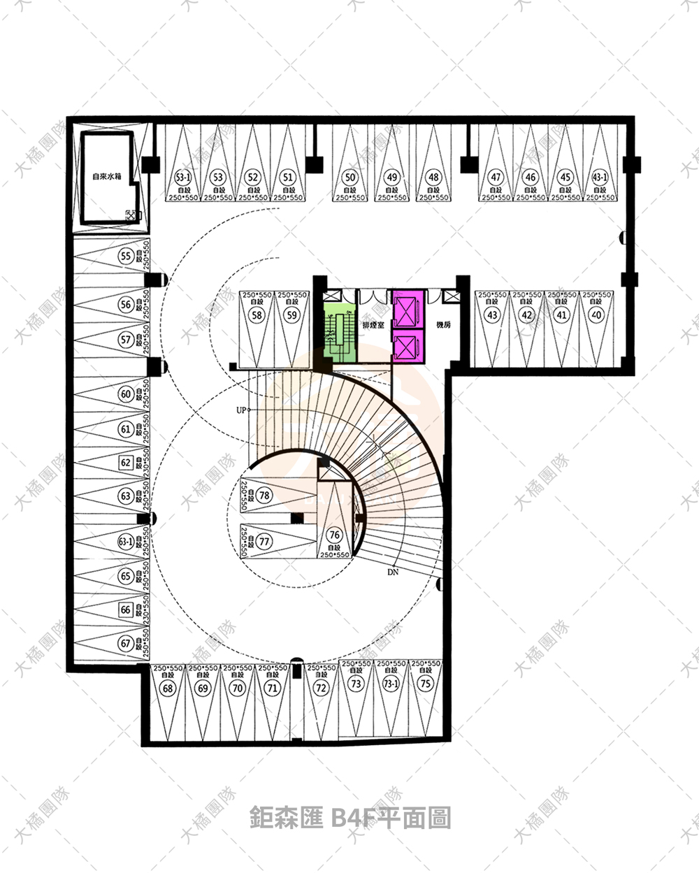 鉅森匯-停車場配置B4F