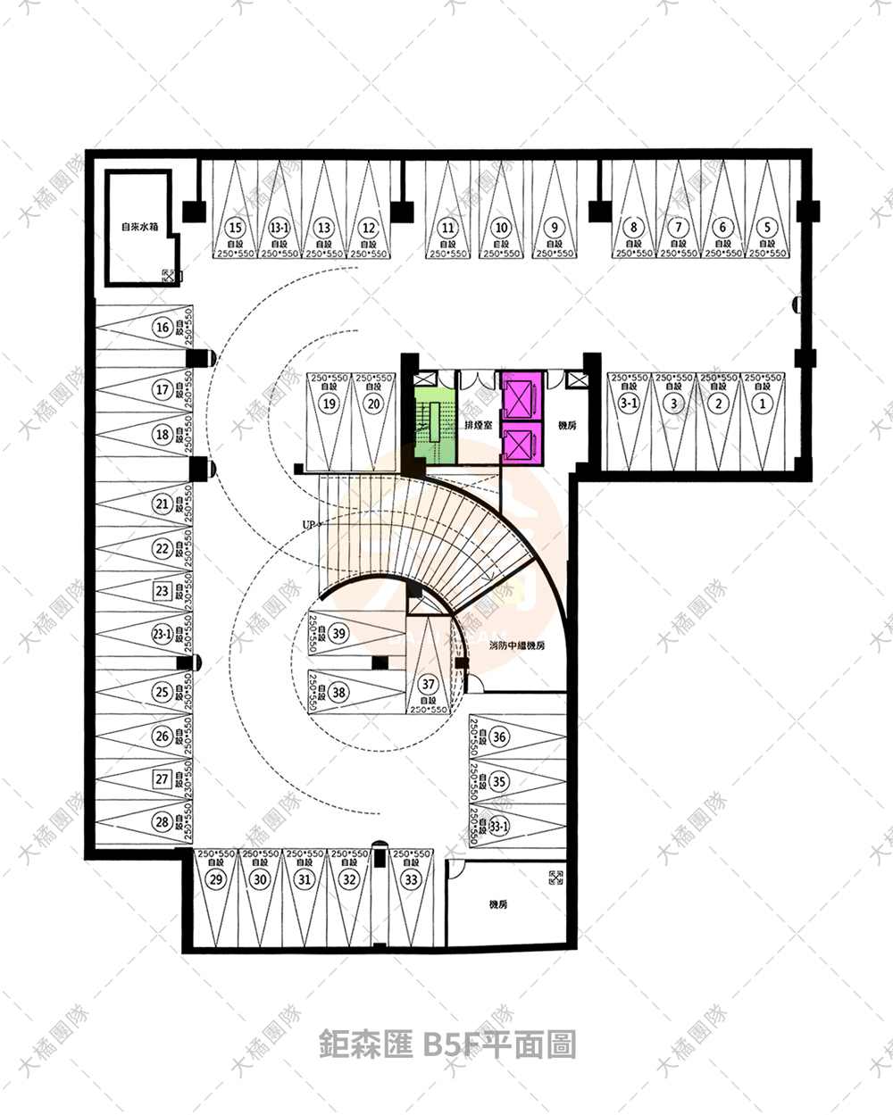鉅森匯-停車場配置B5F