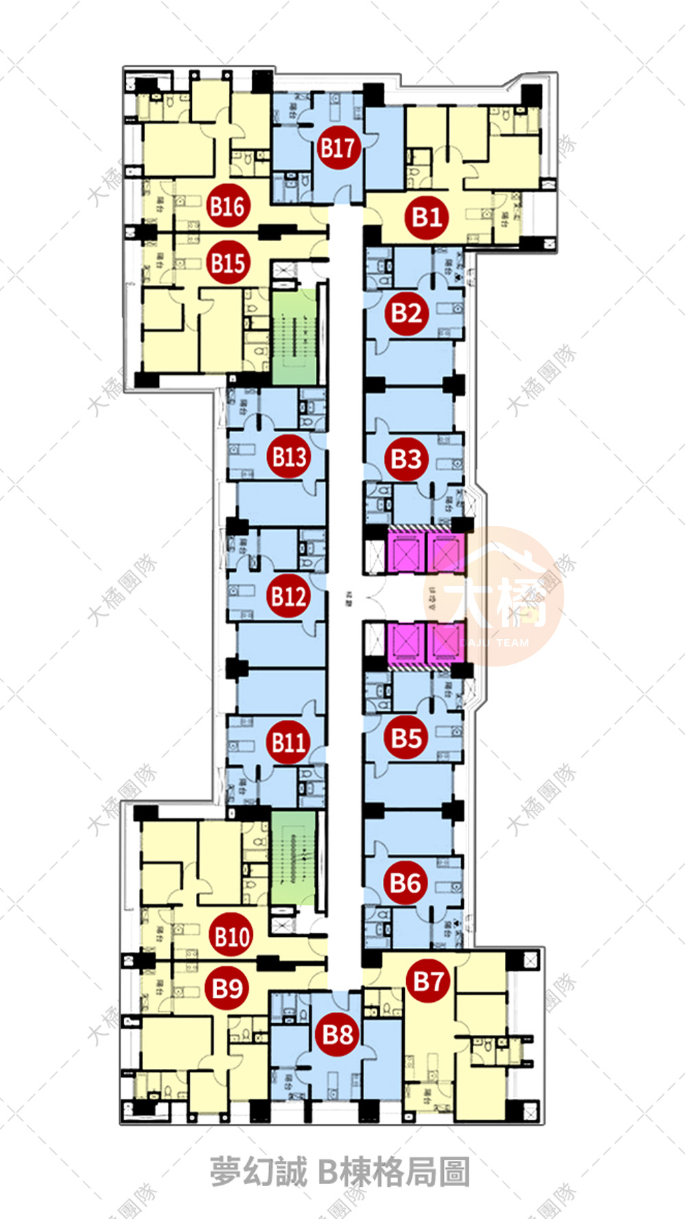 夢幻誠-格局平面圖B棟
