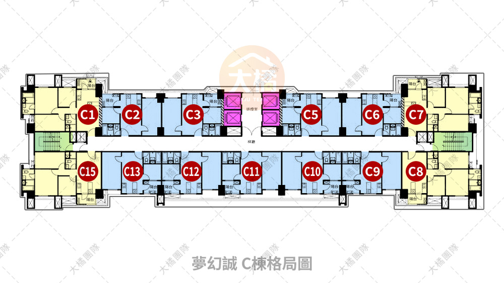 夢幻誠-格局平面圖C棟