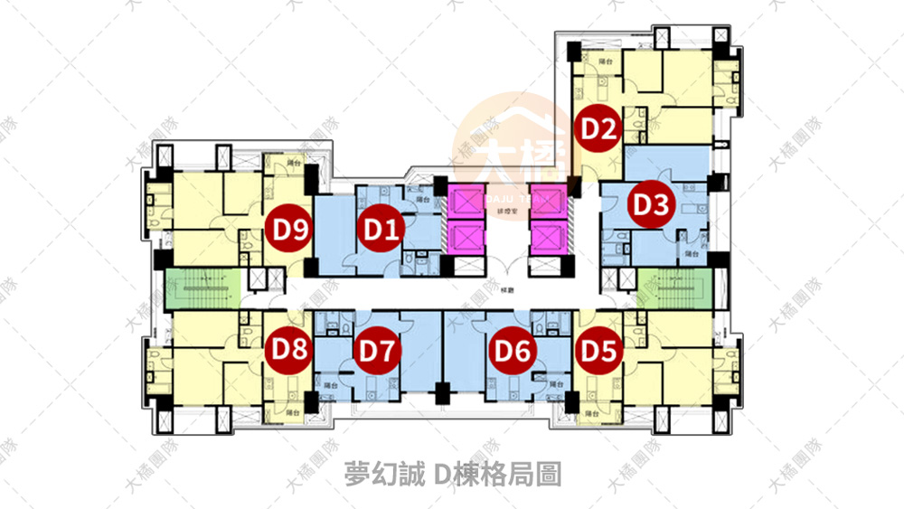 夢幻誠-格局平面圖D棟
