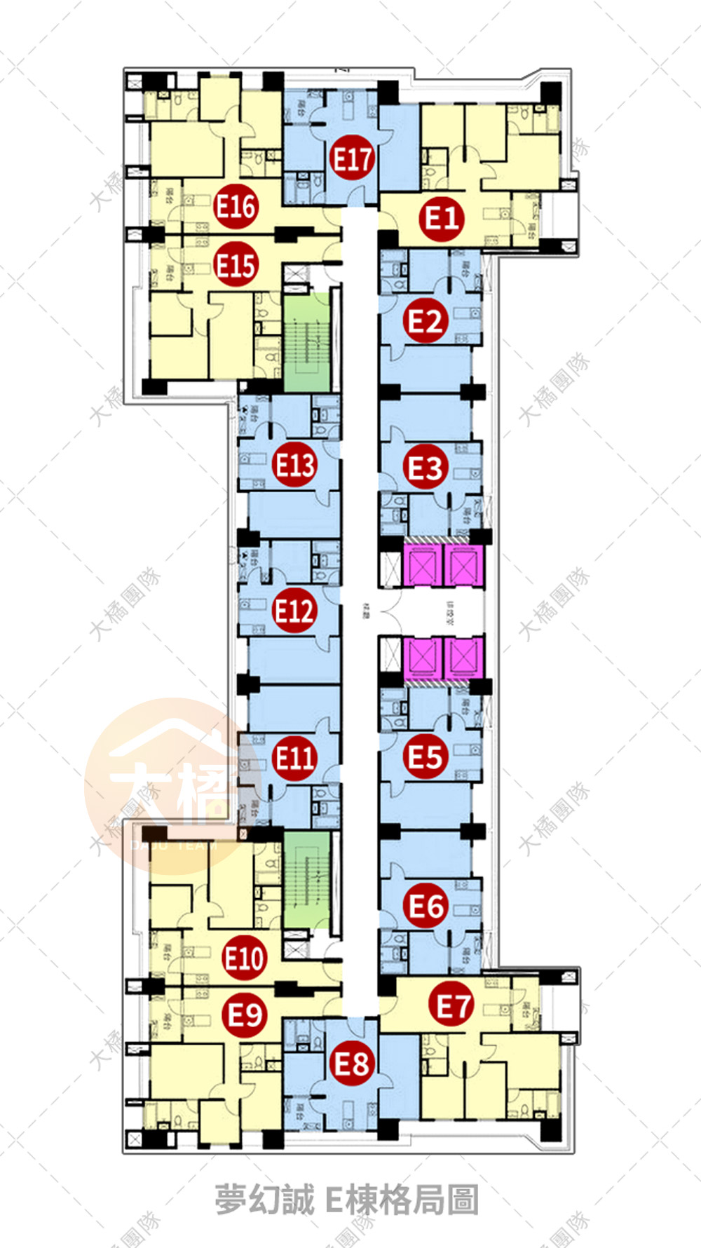 夢幻誠-格局平面圖E棟