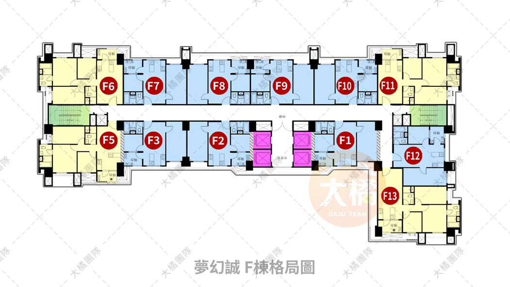 夢幻誠-格局平面圖F棟