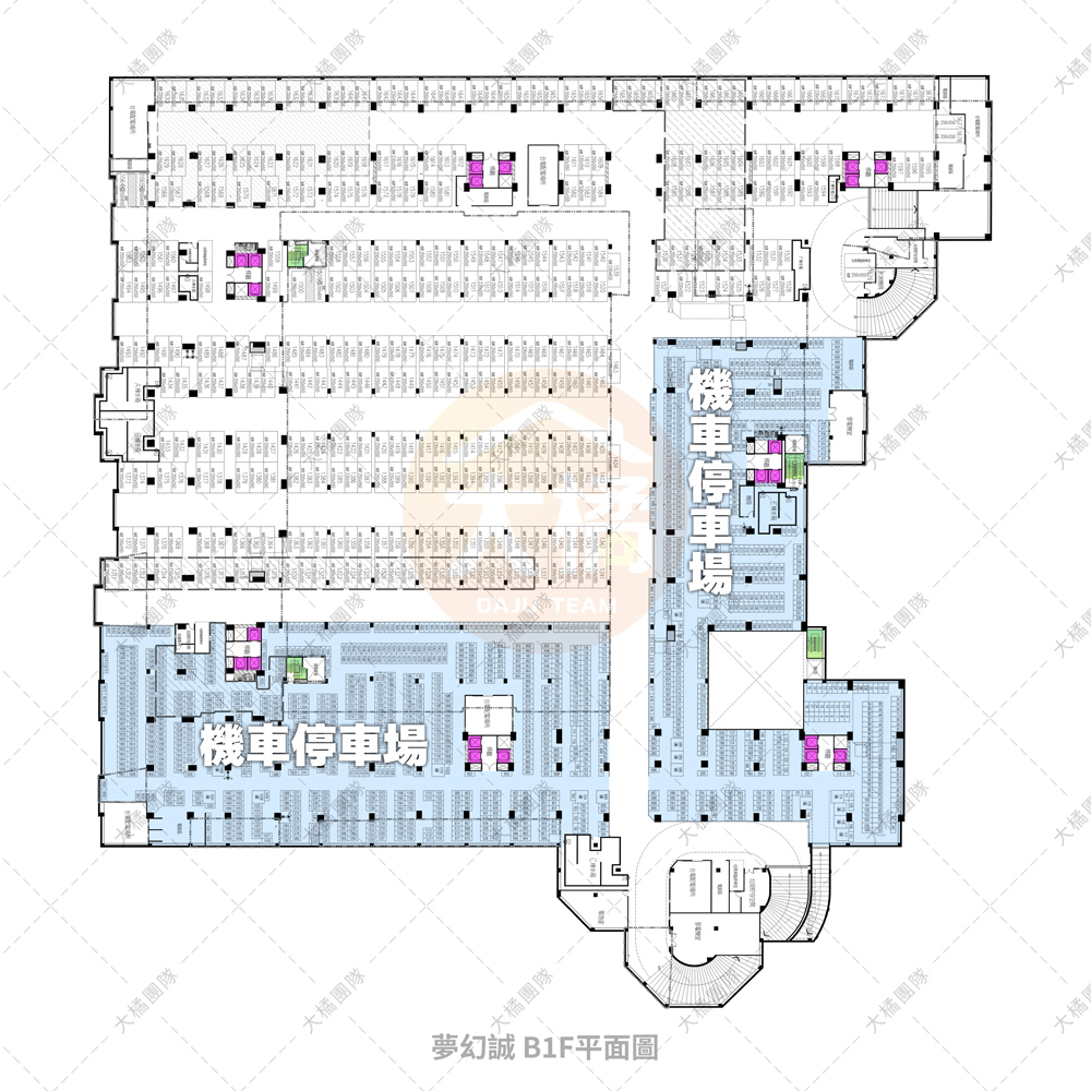 夢幻誠-停車場配置B1F