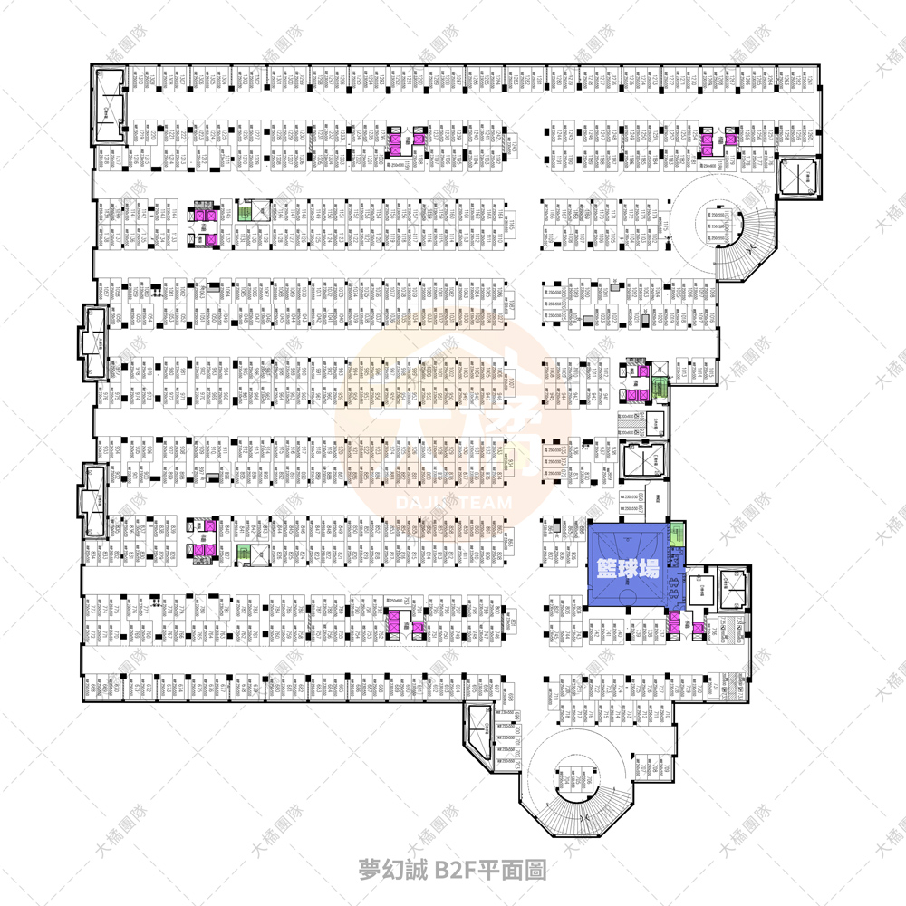 夢幻誠-停車場配置B2F