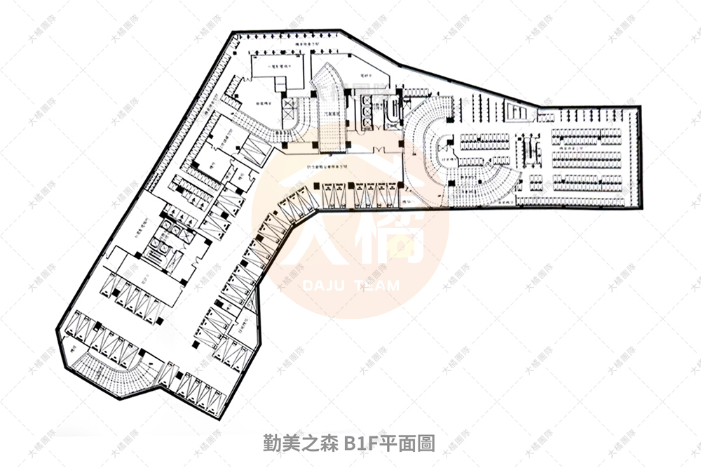 勤美之森-B1F停車場配置