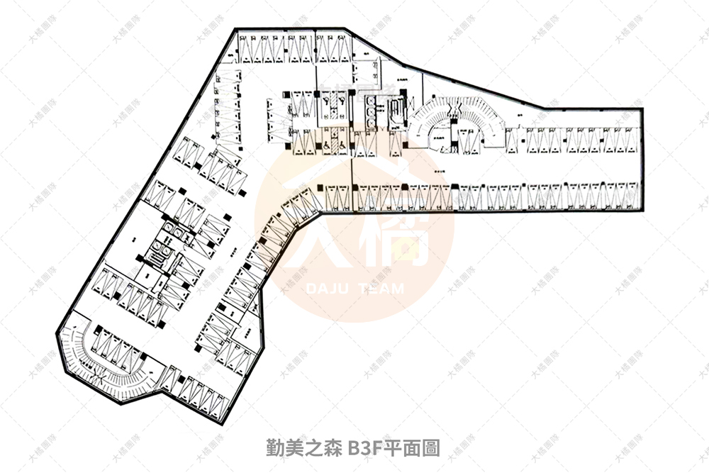 勤美之森-B3F停車場配置