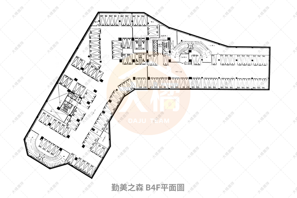 勤美之森-B4F停車場配置