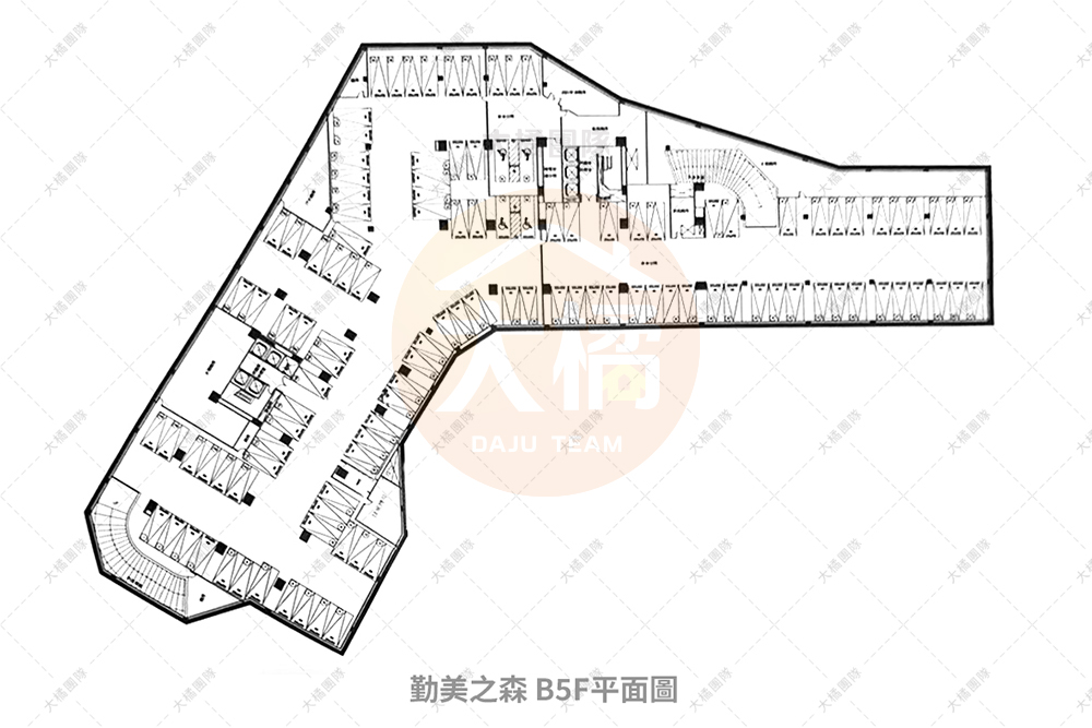 勤美之森-B5F停車場配置