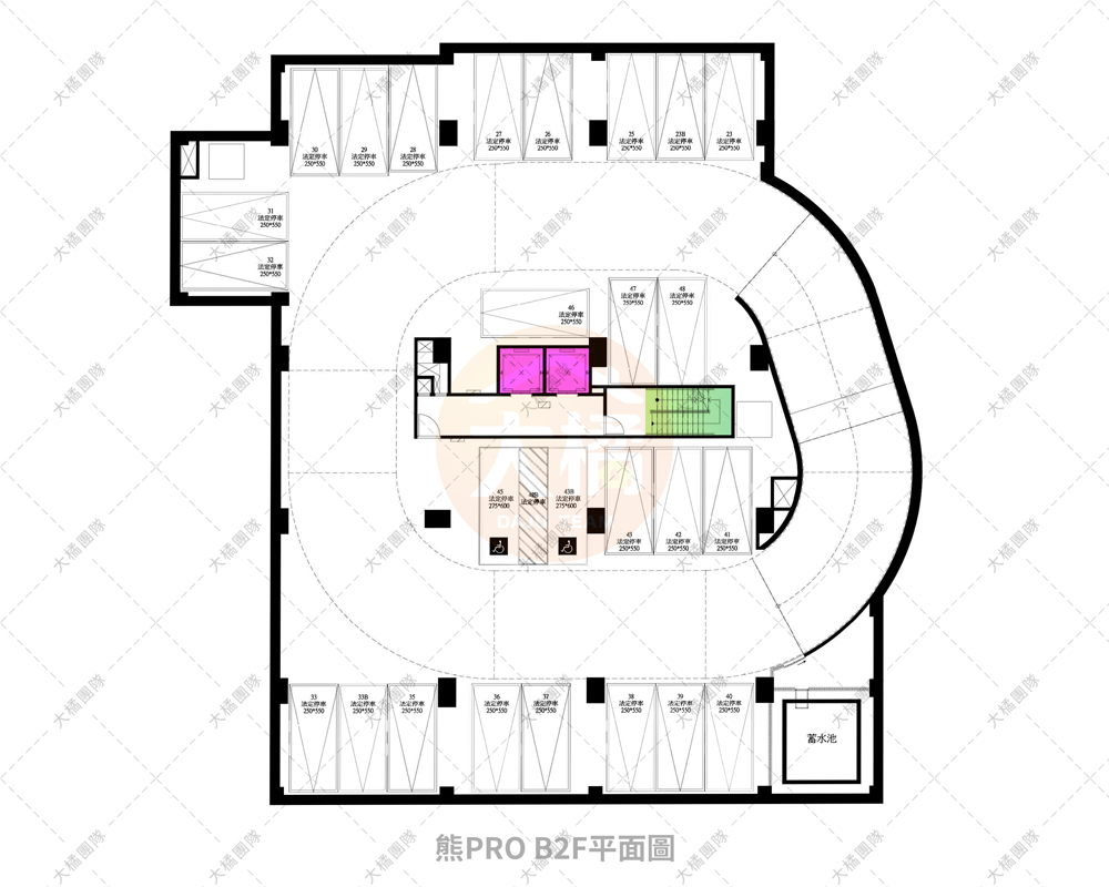 熊PRO-停車場配置B2F