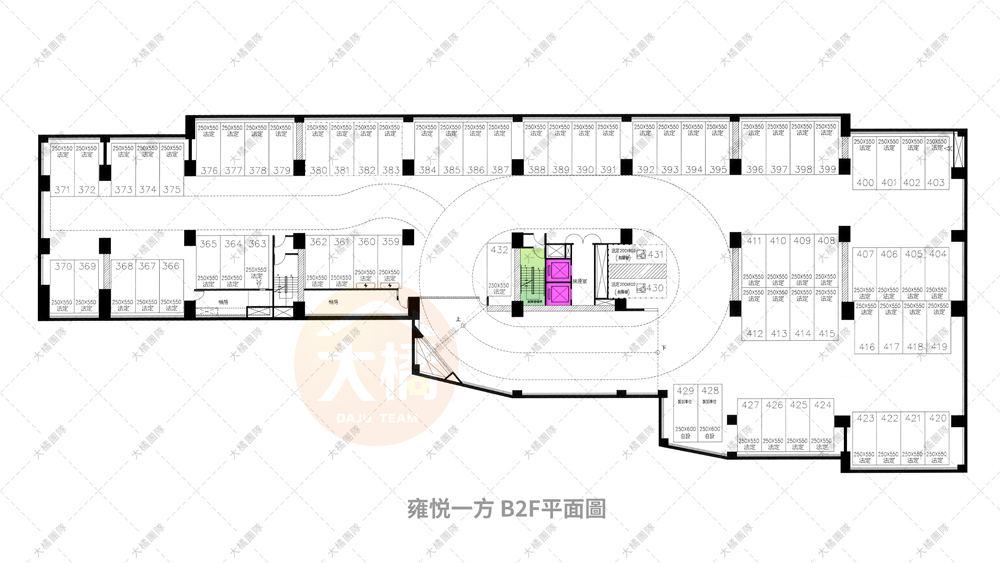 雍悅一方-停車場配置B2F