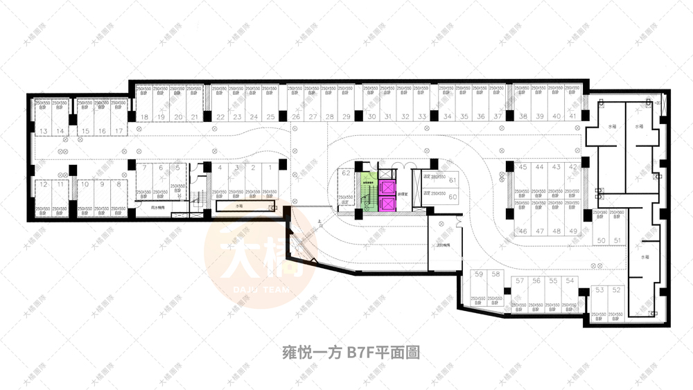 雍悅一方-停車場配置B7F