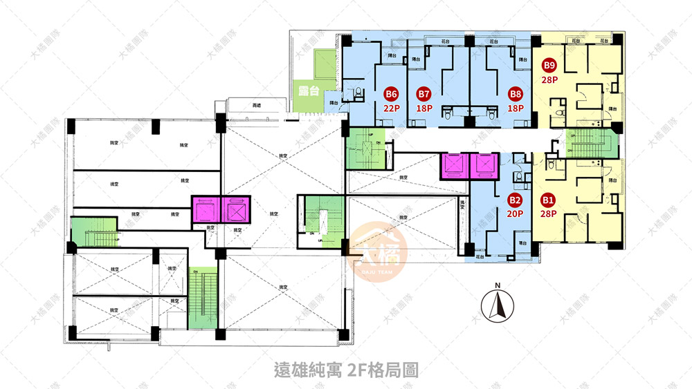 遠雄純寓-2F格局圖