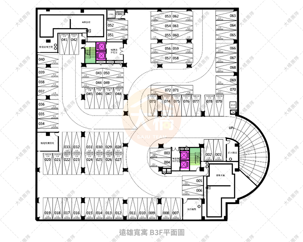 遠雄寬寓-停車場配置B3F