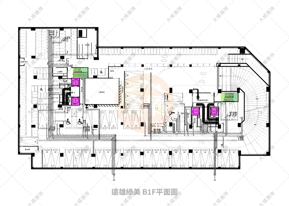 遠雄綠美-停車場配置B1F