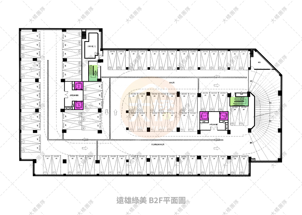 遠雄綠美-停車場配置B2F