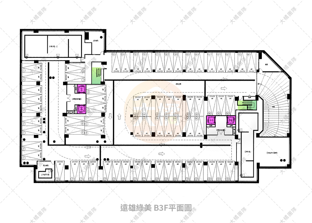 遠雄綠美-停車場配置B3F