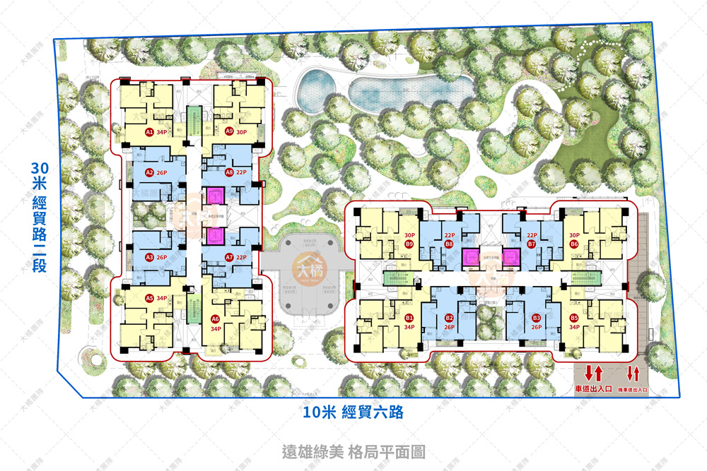 遠雄綠美-社區平面圖